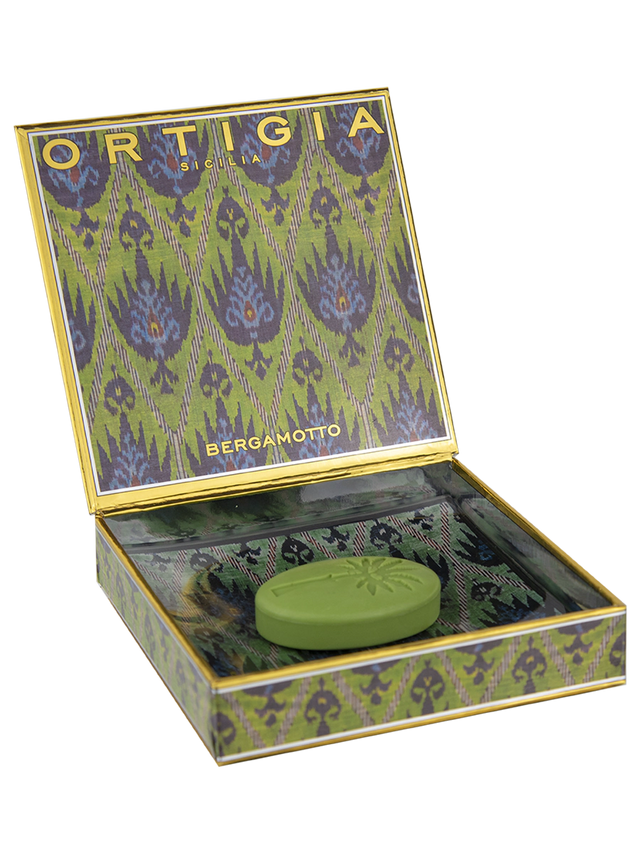 Bergamotto piattino vetro con sapone