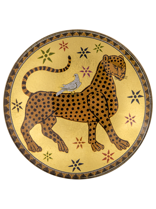 Piattino vetro con sapone Ambra