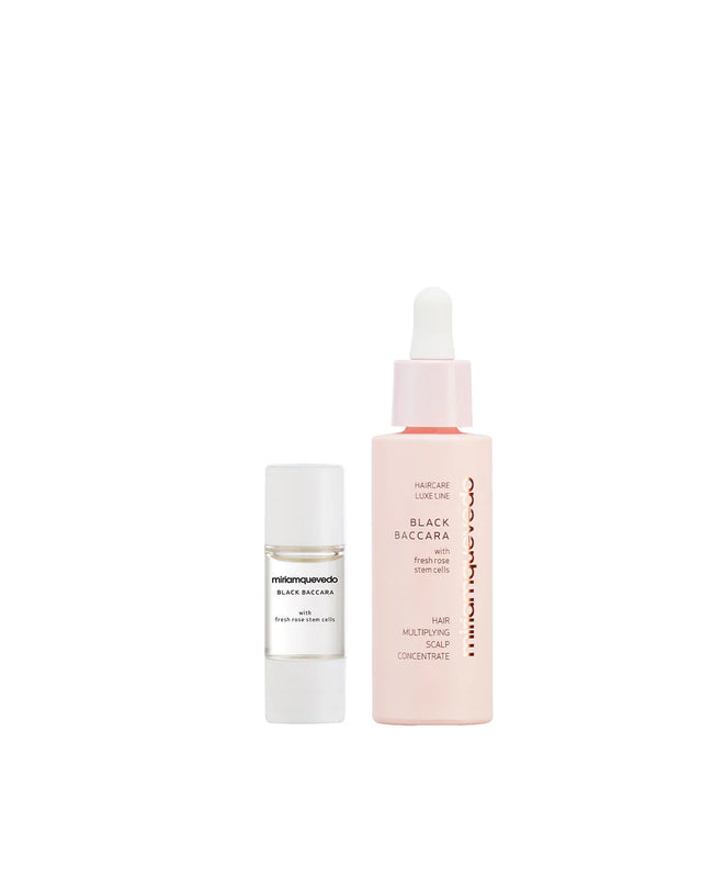Miriamquevedo Black Baccara Pre-treatment Exfoliator + Hair Multiplying Scalp Concentrate Kit